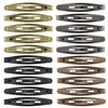 Oval Metal Contour Hair Clips, Funtopia 40 Pcs 2.4" Snap Hair Clips Simple Barrettes Hairpins Long Hair Clips for Women Girls Men (Classic Color)