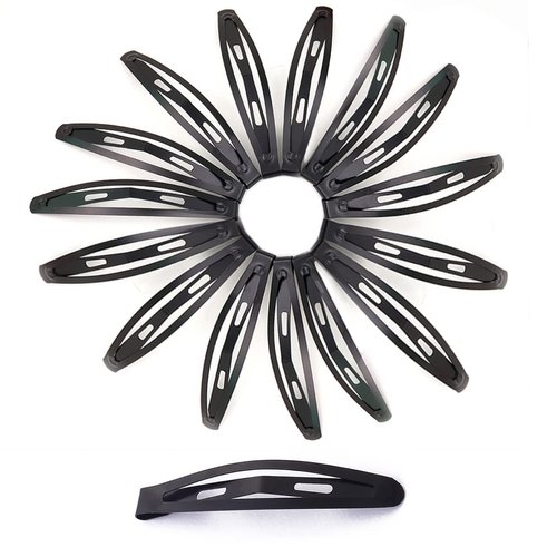 30 Pcs Metal Snap Hair Clips, Women's Hair Clip Accessories, Oval Metal Hair Clips, Women's Hair Accessories (2.4IN)