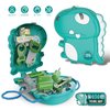 Dinosaur Kids Tool Set - 18 Pcs Pretend Playset Toddlers Tool Toys with Backpack, Montessori Educational STEM Toys for 3 4 5 6 7 Years Old Boys Girls, Christmas Birthday Gifts for Kids