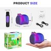 Mini Karaoke Machine for Kids & Adults,Portable Bluetooth Speaker with Wireless Microphones, Toys Birthday Gifts for 3-12 Year Old Family Home Party,Purple