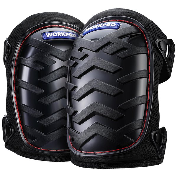 WORKPRO Knee Pads for Construction - Safety Kneepads with Ergonomic Gel Cushion and Foam Padding, Adjustable Buckle Straps and Durable Buttons, Ideal for Work Flooring Gardening
