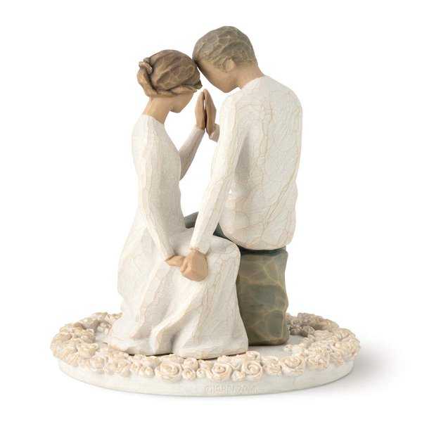 Willow Tree Around You, sculpted hand-painted cake topper