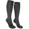 Wanderlust Knee-High Merino Wool Compression Socks Charcoal, Medium: Shoe Sizes 5-9