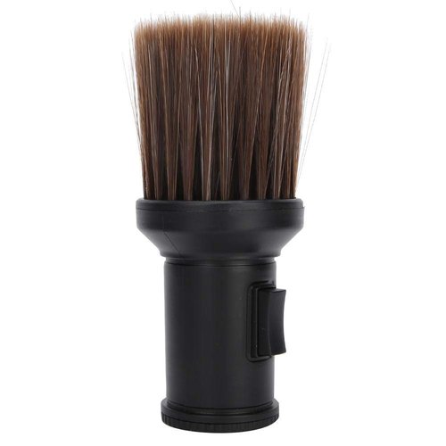 Barber Neck Duster Brush, Multifunctional Broken Hair Sweep Brush Neck Duster Brush Beard Shaving Brush for Barber Shop(Black)
