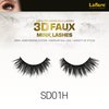 Laflare Silk Lashes 3D FAUX MINK Eyelashes, Light, Reusable, Handmade, Natural Looking, Professional Easy to Apply Eyelashes in a Knitted Style1-3 PACKS BUNDLE SPECIAL (3, SD01H)