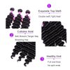 VRVOGUE Brazilian Deep Wave 3 Bundles 100% Human Hair 7A Unprocessed Natural Color Brazilian Virgin Hair Extensions (20 22 24)