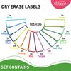SVNOOC Reusable Dry Erase Labels 36pcs Sticky Notes for Office School Kitchen All Purpose Use Label (1.25x3.5 inches), Waterproof Removable Labels for Storage Bins Organizing