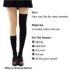 MK MEIKAN Light Orange Over Knee High Socks for Women, Mustard Yellow Thigh High Socks Velma Costume Socks Tall Cospaly Fashion Opaque Boots Long Socks 1 Pair, Mustard Yellow