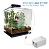 PULACO Ultra Quiet Mini Aquarium Fish Tank Air Pump for 1-20 Gallon Fish Bowl with Air Tube Air Bubbler Stone Check Valve