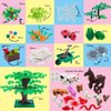 Farm Animals Building Blocks Toys Garden Park Trees and Flowers Classic Botanical Accessories Bricks for Boys Girls Kids Age 6+ Gifts（Include 1 Pcs 10" x 10" Base Plate