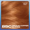 Clairol Nice'n Easy Permanent Hair Dye, 8SC Medium Copper Blonde Hair Color, Pack of 3