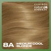 Clairol Natural Instincts Demi-Permanent Hair Dye, 8A Medium Cool Blonde Hair Color, Pack of 3