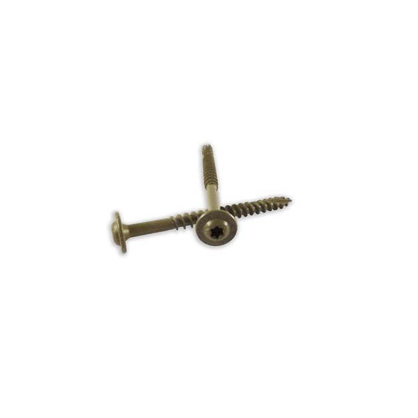 WoodPro Fasteners ST14X212-50PC 1/4-Inch by 2-1/2-Inch Length Round Washer Head Exterior Wood Screws, 50-Pack