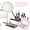AREMOD Lash Mirror, Eyelash Case 3 Layer False Eyelash Holder Case Lash Organizers and Storage Empty Travel Cosmetic Eyelash Container with Mirror for Makeup(Pink)