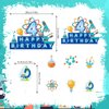 25pcs Science 4th Birthday Party Supplies, Chemistry School Cupcake Toppers Decorations, Scientis tlaboratory Theme Happy Birthday Kids Cupcake Toppers Decoration (4th)