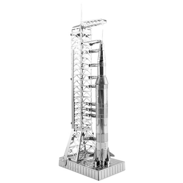 Fascinations Metal Earth Apollo Saturn V with Gantry 3D Metal Model Kit