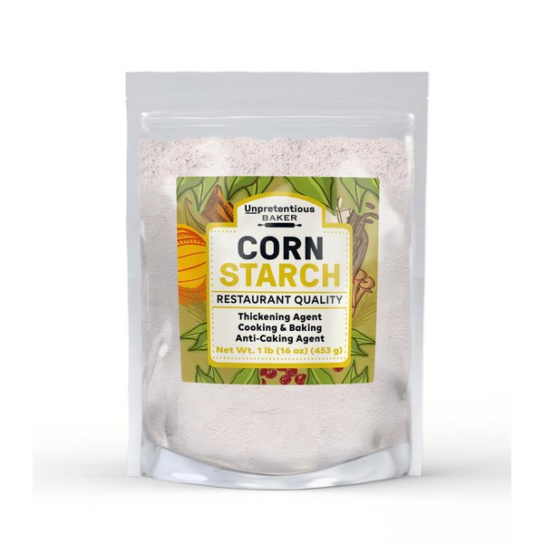 Unpretentious Corn Starch (1 lb), All-Natural, Thickening Agent, For Baking & Cleaning