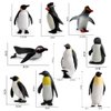 Ocean Sea Animal Model Figures Series Arctic Penguin Family Figurines Collection Gift Wild Life Playset(9 pcs)
