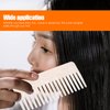 Beaupretty Wide Tooth Comb Tortoise Comb Hair Detangler No Handle Comb Acetate Pocket Hairdressing Comb for Thick Curly Wavy Wet Dry Hair White