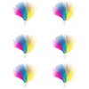 INKZOO Replaceable Feathers Accessories, 6Pcs Interchangeable Attachments for Interactive Cat Toy