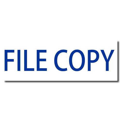 Office Stamp - Large File Copy Rubber Stamp with Durable Wood Handle, Ideal for Receptionist Use, 7/8 x 2-1/4 Size - Quality, Easy-to-Use, Ideal for Organizing Documents in Office Settings