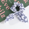 Hair Scarf Bow Hair Scrunchies, Blue Hair Ties for Women,Chiffon Hair Bands,Ponytail Holder,Ribbon Scrunchies for Girls