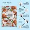 [12 P/Pack]Coconut Oil Facial Mask Sheet|Natural Collagen Essence| Instantly Smooth Your Skin |Beauty Essence Facial Paper Sheet Mask By MOND'SUB