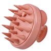 BEAUTLOHAS. Soft Silicone Head Scalp Massager Hair Shampoo Brush, Silicon Hair Scrubber Dandruff Brush for Wet and Dry Hair, for Women & Men Kids or Pets, (Shell Pink)