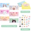 24 Pcs Letter Writing Stationery Paper Set Greeting Cards with Envelopes for Kids Classroom Birthday Party