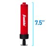 Franklin Sports Ball Pump Kit -7.4" - Perfect for Basketballs, Soccer Balls and More - Complete Hand Pump Kit with Needles, Flexible Hose, Air Pressure Gauge and Carry Bag,Red