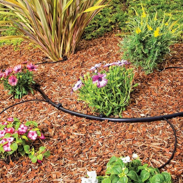 One Stop Outdoor USA Made - Irrigation Drip Line Emitter Tubing 100', 12" Emitter Spacing, 1/4" .52 GPH, Color Black (.170 ID x 240 OD)
