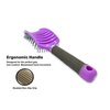 Zabolight Vent Hair Brush Vented Detangling Hair Brush for Thick Long Curly Hair, Curved Fast Blow Drying Brush for Women & Men (Purple)