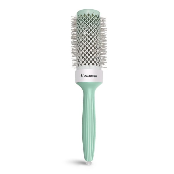 EAGLE FORTRESS Professional Round Hair Brush for Blow Drying with Ion + Ceramic, Innovative Bristle Combination Round Brush for Professional Styling Blowing Out at Home (1.7in)
