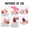 Rchovsam Press on Medium Nails Almonds Fake Nails Pink Gradient Stick on Nails Glossy Acrylic Glue on Nails for Women Girls 24pcs