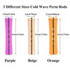 60 Pieces Hair Perm Rods Set for Natural Hair 3 Sizes Plastic Cold Wave Rods Non-Slip Hair Rollers for Women Heatless Perming Rods Hair Curlers for Long Medium Short Hair curly Rods