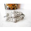 Copper plated brass or silver metal flower filigree hair clip barrette (Primary color: Copper)