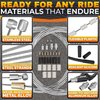 4 Pcs Bike Shifter Cable & 4 Pcs Bike Brake Cable Kit - Durable MTB Set with Corrosion-Resistant Stainless Steel - Compatible Sizes for Brake & Gear Systems, Easy to Install on Road & Mountain Bikes
