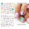 36 Sheets Summer Ocean Nail Stickers,Nail Water Transfer Decals,Summer Nail Decorative Stickers,Tropical Nail Stickers,Nail Art Accessories,Sea Shells Starfish Sticker for Women Girls Nail Decorations