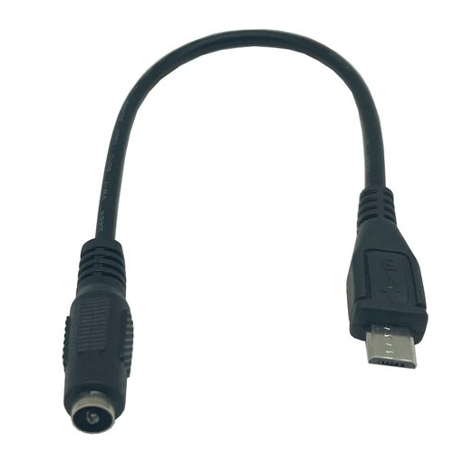 Dafensoy Micro USB to DC Power Cable, 2PCS DC5.5 x 2.1mm Female to Micro USB Male 5V DC Power Supply Charging Cables Connector for Cellphone, Tablet, MP3 and More (20cm/10Inch)