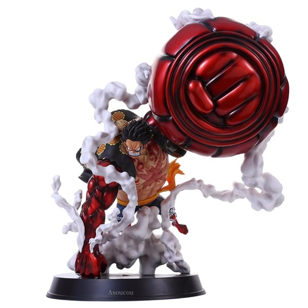 Luffy Figure, Anime Figure Monkey D Luffy Gear 4 Figure, Anime Statue Doll Sculpture Figure Realistic Anime Character Model Ornament