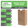EcoQuality 1000 Mini Brown Kraft Paper Bag (2 lb) Small - Paper Lunch Bags, Small Snacks, Gift Bags, Grocery, Merchandise, Party Bags (4 5/16 x 2 7/16 x 7 7/8 inches) (2 Pound Capacity)