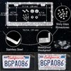 NBTEPEM 27 PCs Bling Car Accessories Set for Women, Steering Wheel Covers Universal Fit 15 Inch, License Plate Frame, Phone Holder, Bling Car Coasters (Silver Diamond)