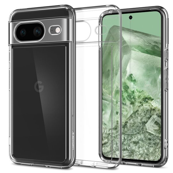 Spigen Ultra Hybrid Designed for Pixel 8 Case (2023) - Crystal Clear