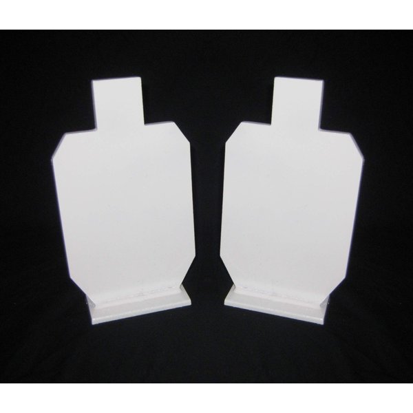 9in. IDPA Knockover Targets - 2pc. 1/4in. Thk 22LR Rim-fire/Air Rifle Targets