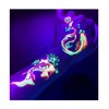 d'IRIS studio Blacklight Temporary Tattoos – 1 Sheet Koi Fish Design Body Art | Festival Accessories Glow Party Supplies | 7.2” x 5.2” UV Reactive Temp Tattoos Great for EDM EDC Party Rave Parties