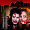Wismee Fake Blood 2.2oz, Squirt Blood for Halloween,Drip Liquid Blood for Clothes,Zombie,Vampire Monster SFX Makeup Face Body Paint