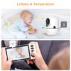 VTimes Baby Monitor with Camera and Audio, 5.5" 720P HD Screen Video Baby Monitor No WiFi VOX Mode Pan-Tilt-Zoom Alarm and 1000ft Range, Night Vision Night Light Lullaby, Ideal for Baby/Elderly/Pet