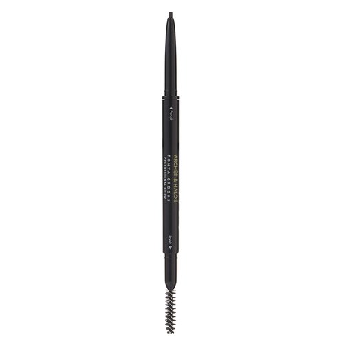 Arches & Halos Micro Defining Brow Pencil - For a Fuller and More Defined Brow, Long-Lasting, Smudge Proof, Rich Color - Dual Ended Pencil with Brush - Vegan and Cruelty Free Makeup - Espresso, 0.003 oz