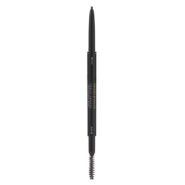 Arches & Halos Micro Defining Brow Pencil - For a Fuller and More Defined Brow, Long-Lasting, Smudge Proof, Rich Color - Dual Ended Pencil with Brush - Vegan and Cruelty Free Makeup - Espresso, 0.003 oz