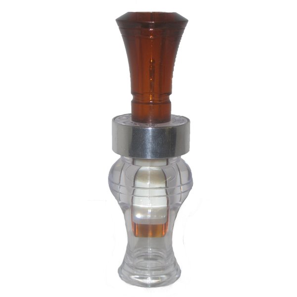 Echo Calls Timber Poly Double Reed Duck Call, Bourbon/Water